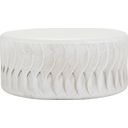 The appearance of Coquille Outdoor Cocktail Table designed by Bernhardt in the modern / contemporary interior design. This white piece of furniture was selected by 1StopBedrooms from Coquille Collection to add a touch of cosiness and style into your home. Sku: X03029. Table Top Shape: Round. Material: Stonecast.