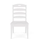 The appearance of Cora Ladderback Side Chair Set of 2 In Cloud designed by Riverside Furniture in the country / farmhouse interior design. This cloud piece of furniture was selected by 1StopBedrooms from Cora Collection to add a touch of cosiness and style into your home. Sku: 37258. Material: Wood.