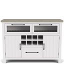 The appearance of Cora Server In Cloud and Fog designed by Riverside Furniture in the country / farmhouse interior design. This cloud/fog piece of furniture was selected by 1StopBedrooms from Cora Collection to add a touch of cosiness and style into your home. Sku: 37256.