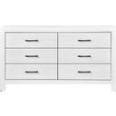 The appearance of Corbin Dresser In White designed by Homelegance in the transitional interior design. This white piece of furniture was selected by 1StopBedrooms from Corbin Collection to add a touch of cosiness and style into your home. Sku: 1534WH-5. Material: Veneer.
