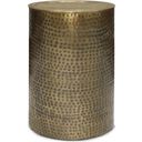 Corbin Metal Side Table In Hammered Antique Gold