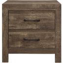 The appearance of Corbin Rustic Brown Nightstand designed by Homelegance in the transitional interior design. This brown piece of furniture was selected by 1StopBedrooms from Corbin Collection to add a touch of cosiness and style into your home. Sku: 1534-4. Material: Wood.