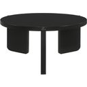 Cordova Round Solid Wood Coffee Table Black