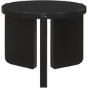 Cordova Round Solid Wood End Table Black