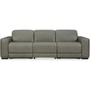 The appearance of Correze Power Reclining Leather Sofa In Gray designed by Signature Design by Ashley in the modern / contemporary interior design. This gray piece of furniture was selected by 1StopBedrooms from Correze Collection to add a touch of cosiness and style into your home. Sku: U9420258;U9420246;U9420262. Material: Leather Match.