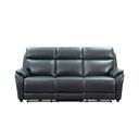 Corry Power Reclining Sofa with Power Head Rests, Power Lumbar and Dropdown Table In Dark Blue