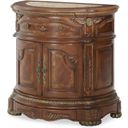 The appearance of Cortina Honey Walnut Nightstand designed by Michael Amini in the traditional interior design. This honey walnut piece of furniture was selected by 1StopBedrooms from Cortina Collection to add a touch of cosiness and style into your home. Sku: NF65040-28. Material: Wood.