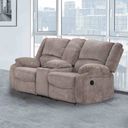 The appearance of Cosimo Loveseat In Mocha designed by Furniture of America in the transitional interior design. This mocha piece of furniture was selected by 1StopBedrooms from Cosimo Collection to add a touch of cosiness and style into your home. Sku: NX6003GY-LV. Material: Chenille.