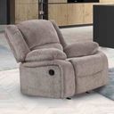 The appearance of Cosimo Recliner In Mocha designed by Furniture of America in the transitional interior design. This mocha piece of furniture was selected by 1StopBedrooms from Cosimo Collection to add a touch of cosiness and style into your home. Sku: NX6003GY-CH. Material: Chenille.