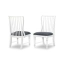 The appearance of Cottage Park Slat Back Side Chair Set of 2 In Aged White designed by Legacy Classic in the modern / contemporary interior design. This aged white piece of furniture  was selected by 1StopBedrooms from Cottage Park Collection to add a touch of cosiness and style into your home. Sku: 2430-140. Material: Hardwood.
