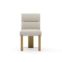 Counter Balance Dining Chair In Gray and Gold