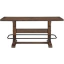 The appearance of Oliver Counter Height Table In Brown designed by Homelegance in the rustic / southwestern interior design. This brown piece of furniture was selected by 1StopBedrooms from Oliver Collection to add a touch of cosiness and style into your home. Sku: 5979-36. Material: Wood. Table Top Shape: Rectangular. Size: 32" x 78".