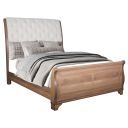 The appearance of Coventry Hall 5/0 Queen Pecan Upholstered Sleigh Bed In Brown designed by New Classic in the rustic / southwestern interior design. This brown piece of furniture was selected by 1StopBedrooms from Coventry Hall Collection to add a touch of cosiness and style into your home. Sku: B1828-315;B1828-335. Bed Type: Sleigh Bed. Material: Wood. Bed Size: Queen.