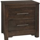 The appearance of Crafted 2 Drawer Nightstand In Dark Cherry designed by Artisan & Post in the transitional interior design. This dark cherry piece of furniture was selected by 1StopBedrooms from Crafted Cherry Collection to add a touch of cosiness and style into your home. Sku: 150-227. Material: Wood.