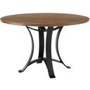 The appearance of Crafted 48 Inch Round Table With Metal Base In Medium Cherry designed by Artisan & Post in the transitional interior design. This medium cherry piece of furniture was selected by 1StopBedrooms from Crafted Cherry Collection to add a touch of cosiness and style into your home. Sku: 151-048;151-200. Table Top Shape: Round. Material: Wood. Size: 48".