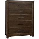 The appearance of Crafted 5 Drawer Chest In Dark Cherry designed by Artisan & Post in the transitional interior design. This dark cherry piece of furniture was selected by 1StopBedrooms from Crafted Cherry Collection to add a touch of cosiness and style into your home. Sku: 150-115. Material: Wood.