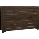 The appearance of Crafted 7 Drawer Dresser In Dark Cherry designed by Artisan & Post in the transitional interior design. This dark cherry piece of furniture was selected by 1StopBedrooms from Crafted Cherry Collection to add a touch of cosiness and style into your home. Sku: 150-003. Material: Wood.