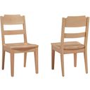The appearance of Crafted Ladderback Side Chair In Cherry designed by Artisan & Post in the transitional interior design. This natural piece of furniture was selected by 1StopBedrooms from Crafted Cherry Collection to add a touch of cosiness and style into your home. Sku: 154-010. Material: Wood.