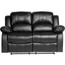 The appearance of Cranley Black Double Reclining Loveseat designed by Homelegance in the modern / contemporary interior design. This black piece of furniture was selected by 1StopBedrooms from Cranley Collection to add a touch of cosiness and style into your home. Sku: 9700BLK-2. Material: Faux Leather. Key Features: Tufted.