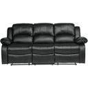 The appearance of Cranley Black Double Reclining Sofa designed by Homelegance in the modern / contemporary interior design. This black piece of furniture was selected by 1StopBedrooms from Cranley Collection to add a touch of cosiness and style into your home. Sku: 9700BLK-3. Material: Faux Leather. Key Features: Tufted.