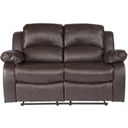 The appearance of Cranley Brown Double Reclining Loveseat designed by Homelegance in the modern / contemporary interior design. This brown piece of furniture  was selected by 1StopBedrooms from Cranley Collection to add a touch of cosiness and style into your home. Sku: 9700BRW-2. Material: Faux Leather. Key Features: Tufted.