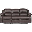 The appearance of Cranley Brown Double Reclining Sofa designed by Homelegance in the modern / contemporary interior design. This brown piece of furniture  was selected by 1StopBedrooms from Cranley Collection to add a touch of cosiness and style into your home. Sku: 9700BRW-3. Material: Faux Leather. Key Features: Tufted.
