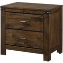 The appearance of Crown Mark Furniture Curtis Night Stand in Rustic designed by Crown Mark in the modern / contemporary interior design. This other colors piece of furniture was selected by 1StopBedrooms from Curtis Collection to add a touch of cosiness and style into your home. Sku: B4800-2. Material: Wood.