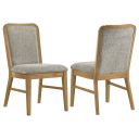 The appearance of Croyden Dining Side Chair Set of 2 In Weathered Natural and Gray designed by Coaster in the transitional interior design. This weathered natural/gray piece of furniture was selected by 1StopBedrooms from Croyden Collection to add a touch of cosiness and style into your home. Sku: 193732. Material: Fabric.