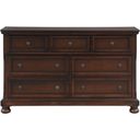 The appearance of Cumberland Dresser designed by Homelegance in the transitional interior design. This brown piece of furniture was selected by 1StopBedrooms from Cumberland Collection to add a touch of cosiness and style into your home. Sku: 2159-5. Material: Wood.