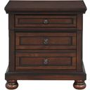 The appearance of Cumberland Nightstand designed by Homelegance in the transitional interior design. This brown piece of furniture was selected by 1StopBedrooms from Cumberland Collection to add a touch of cosiness and style into your home. Sku: 2159-4. Material: Wood.