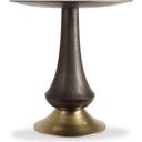 The appearance of Curata Dark Wood Pub Table designed by Hooker in the modern / contemporary interior design. This dark wood piece of furniture was selected by 1StopBedrooms from Curata Collection to add a touch of cosiness and style into your home. Sku: 1600-75202-DKW. Table Top Shape: Round. Material: Oak Veneer.