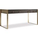 The appearance of Curata Dark Wood Writing Desk designed by Hooker in the modern / contemporary interior design. This dark wood piece of furniture  was selected by 1StopBedrooms from Curata Collection to add a touch of cosiness and style into your home. Sku: 1600-10458-DKW. Material: Oak Veneer.