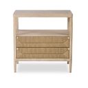Curate Palmetto Two Drawer Nightstand In Natural