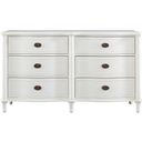 The appearance of Curated Cotton Amity Drawer Dresser designed by Universal in the modern / contemporary interior design. This white piece of furniture  was selected by 1StopBedrooms from Curated Collection to add a touch of cosiness and style into your home. Sku: WF987040. Material: Wood.