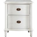The appearance of Curated Cotton Amity Nightstand designed by Universal in the modern / contemporary interior design. This white piece of furniture  was selected by 1StopBedrooms from Curated Collection to add a touch of cosiness and style into your home. Sku: WF987350. Material: Wood.