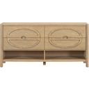 Cypress Natural Oak Veneer Contempory 68 Inch Dresser In Brown