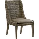 The appearance of Cypress Point Brandon Woven Side Chair Set of 2 In Smoke Gray designed by Tommy Bahama in the coastal interior design. This smoke gray piece of furniture was selected by 1StopBedrooms from Cypress Point Collection to add a touch of cosiness and style into your home. Sku: 562-882-01. Material: Wood.