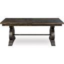 The appearance of Bellamy Rectangular Dining Table designed by Magnussen in the country / farmhouse interior design. This peppercorn piece of furniture was selected by 1StopBedrooms from Bellamy Collection to add a touch of cosiness and style into your home. Sku: D2491-20T;D2491-20B. Table Top Shape: Rectangular. Size: 40" x 80". Material: Pine Veneer.