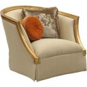 The appearance of Daesha Antique Gold Chair designed by ACME in the transitional interior design. This gold piece of furniture  was selected by 1StopBedrooms from Daesha Collection to add a touch of cosiness and style into your home. Sku: 50837. Material: Fabric.