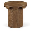 The appearance of Dahlia Oak Veneer End Table In Brown designed by Meridian in the modern / contemporary interior design. This brown piece of furniture  was selected by 1StopBedrooms from Dahlia Collection to add a touch of cosiness and style into your home. Sku: 99094Brown-ET. Material: Oak Veneer.