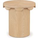 The appearance of Dahlia Oak Veneer End Table In Natural designed by Meridian in the modern / contemporary interior design. This natural piece of furniture  was selected by 1StopBedrooms from Dahlia Collection to add a touch of cosiness and style into your home. Sku: 99094Natural-ET. Material: Oak Veneer.