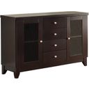 The appearance of Daisy Server designed by Homelegance in the modern / contemporary interior design. This brown piece of furniture was selected by 1StopBedrooms from Daisy Collection to add a touch of cosiness and style into your home. Sku: 710-40. Material: Wood.