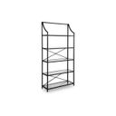 The appearance of Dakerwell 72 Inch Bookcase In Antique Black designed by Signature Design by Ashley in the traditional interior design. This antique black piece of furniture was selected by 1StopBedrooms from Dakerwell Collection to add a touch of cosiness and style into your home. Sku: A4000557. Material: Engineered Wood.