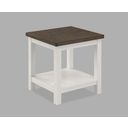 The appearance of Dakota End Table In Chalk designed by Crown Mark in the transitional interior design. This chalk piece of furniture  was selected by 1StopBedrooms from Dakota Collection to add a touch of cosiness and style into your home. Sku: 3713CG-02. Material: MDF.