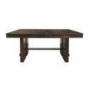 The appearance of Dale Extendable Dining Table In Solid Acacia Wood with Antique Brown Finish designed by Moti in the rustic / southwestern interior design. This antique brown piece of furniture was selected by 1StopBedrooms from Dale Collection to add a touch of cosiness and style into your home. Sku: 58102001A. Material: Wood. Table Top Shape: Rectangular. Size: 42" x 84".