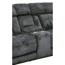 The appearance of Dalton Entertainment Console In Lucky Charcoal designed by Parker House in the modern / contemporary interior design. This charcoal piece of furniture was selected by 1StopBedrooms from Dalton Collection to add a touch of cosiness and style into your home. Sku: MDAL#860-LCH. Material: Polyester.