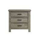 The appearance of Damen 3-Drawer Nightstand In Drift Grey designed by Picket House in the transitional interior design. This drift grey piece of furniture was selected by 1StopBedrooms from Damen Collection to add a touch of cosiness and style into your home. Sku: SV300NS. Material: Rubberwood.