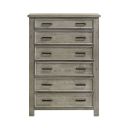 The appearance of Damen 6-Drawer Chest In Drift Grey designed by Picket House in the transitional interior design. This drift grey piece of furniture was selected by 1StopBedrooms from Damen Collection to add a touch of cosiness and style into your home. Sku: SV300CH. Material: Rubberwood.