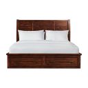 Damen King Storage Bed In Rich Cherry
