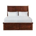 The appearance of Damen Queen Storage Bed In Rich Cherry designed by Picket House in the transitional interior design. This rich cherry piece of furniture  was selected by 1StopBedrooms from Damen Collection to add a touch of cosiness and style into your home. Sku: SV600QH;SV600QF;SV600QKR. Bed Type: Storage Bed. Bed Size: Queen. Material: Rubberwood.
